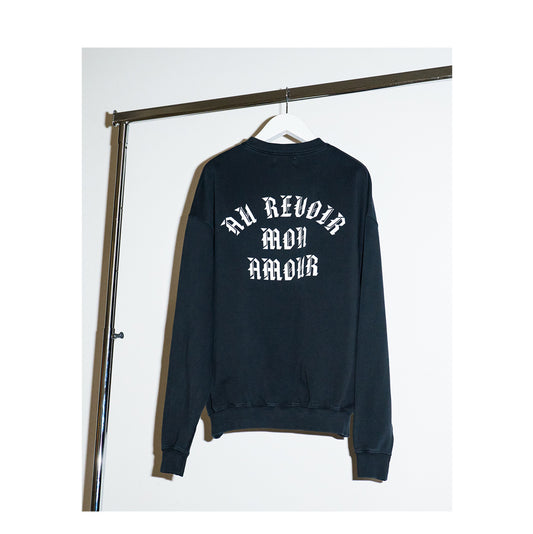 »au revoir« oversized vintage black sweater