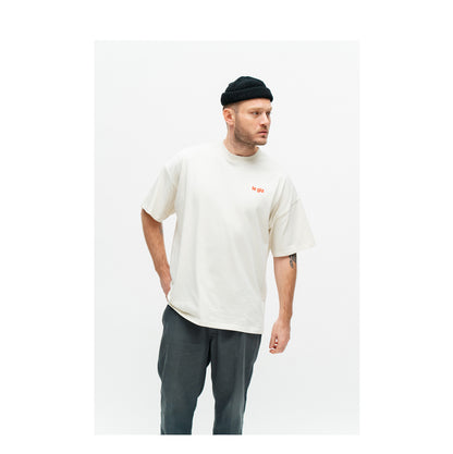 »au revoir« oversized vintage white tee