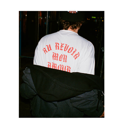 »au revoir« oversized vintage white tee